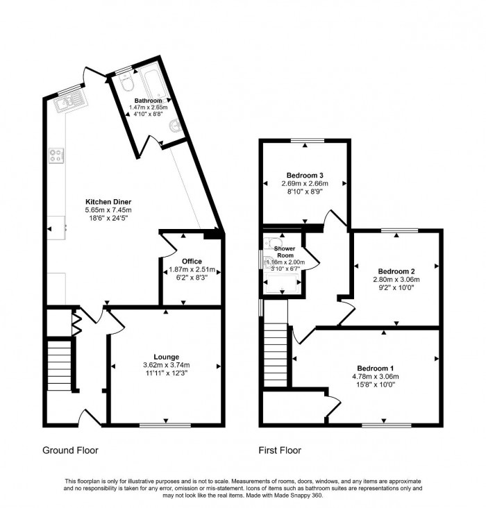 Floorplan for Hockliffe Road, Bedford