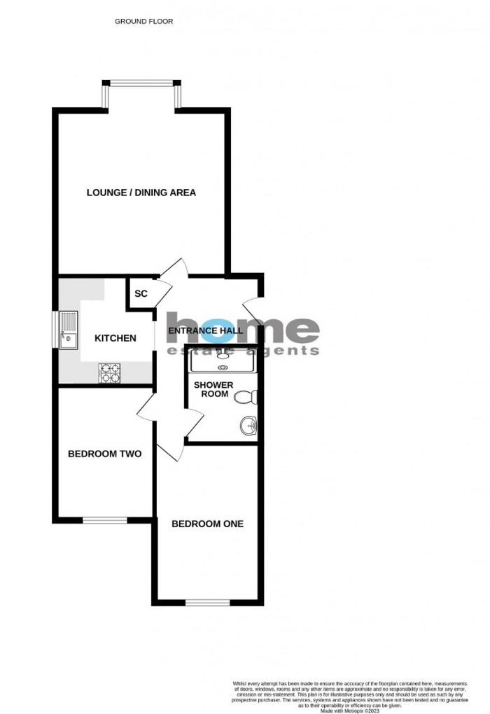 Floorplan for Oaklands Road, Bedford