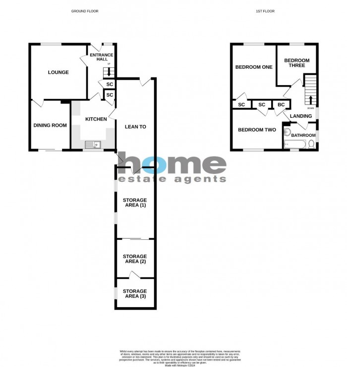 Floorplan for Waveney Avenue, Bedford