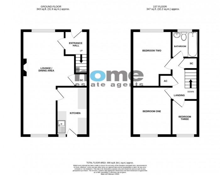Floorplan for Mortimer Road, Kempston