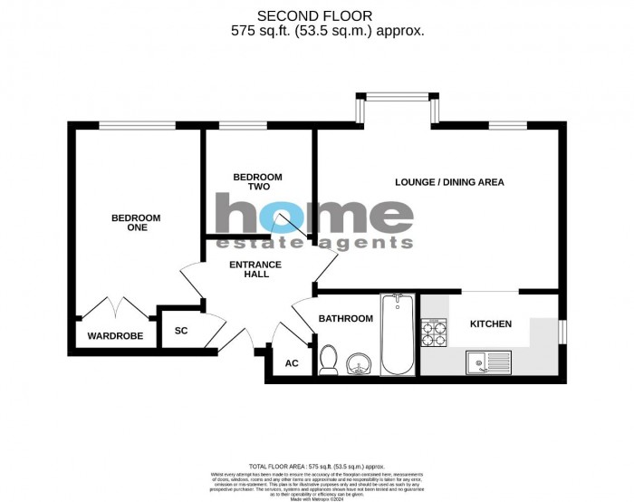 Floorplan for The Sidings, Bedford