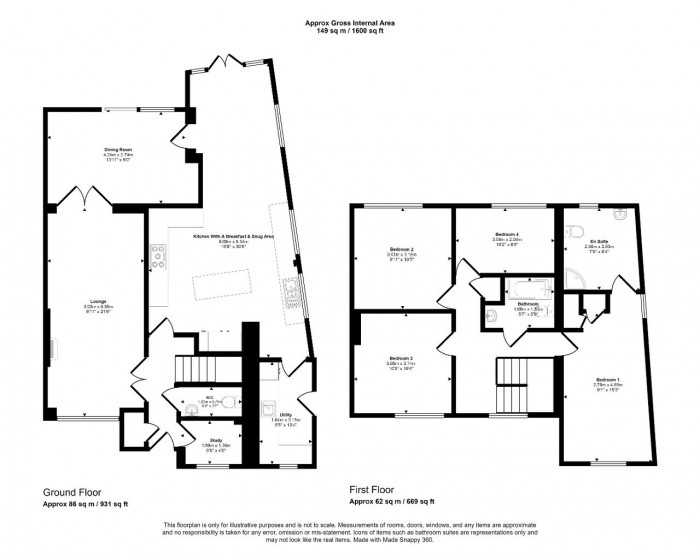 Floorplan for Brickhill, Bedford