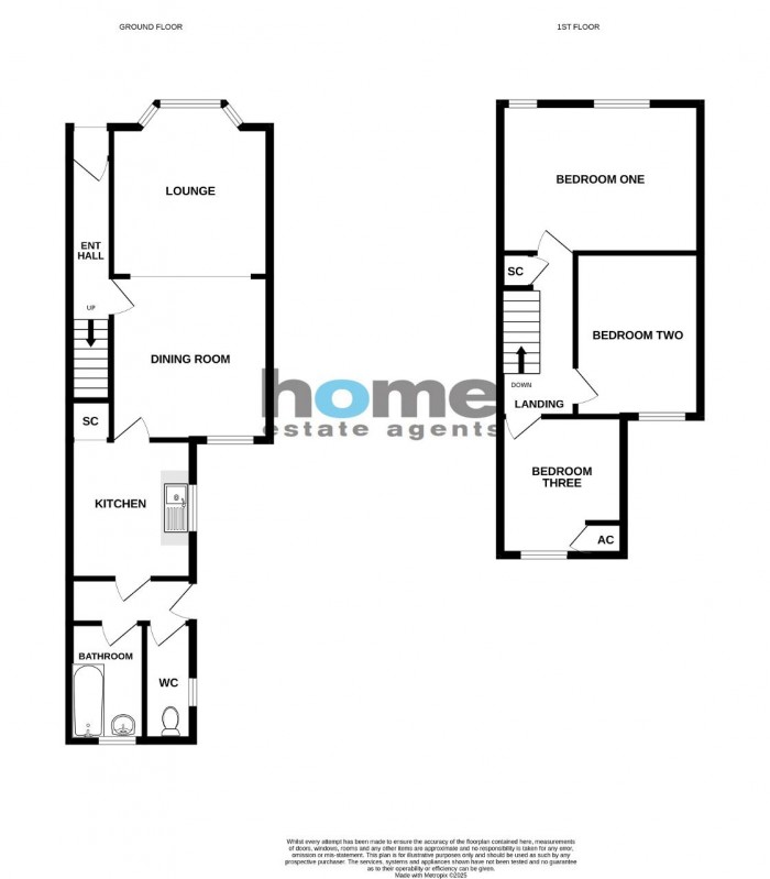 Floorplan for Vulcan Street, Bedford