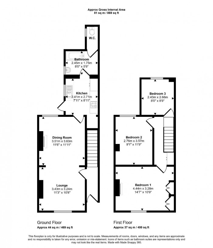 Floorplan for High Street, Clapham