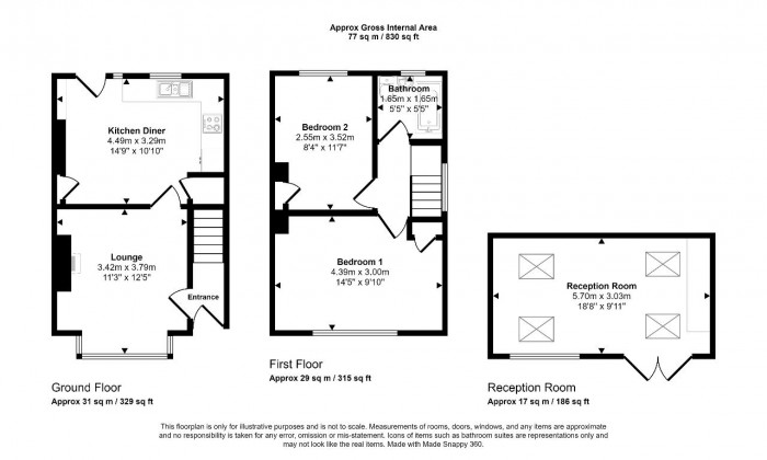 Floorplan for Cedar Road, Bedford
