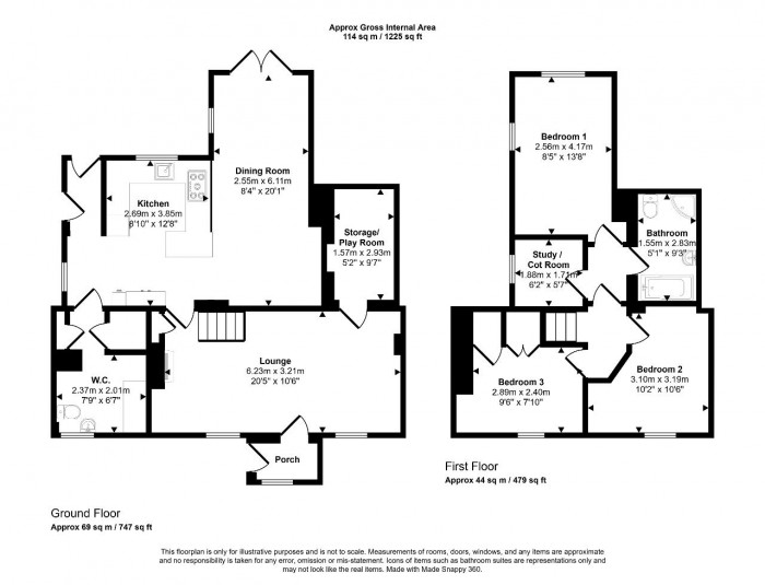 Floorplan for Keysoe Road, Thurleigh Bedford