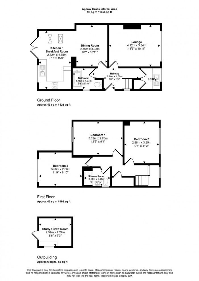 Floorplan for Fulmar Road, Bedford