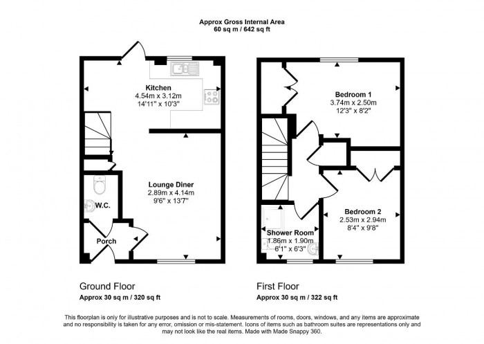 Floorplan for Leiston Close, Bedford
