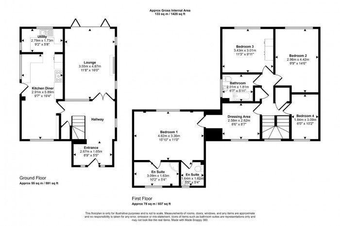 Floorplan for Bletsoe, Bedford