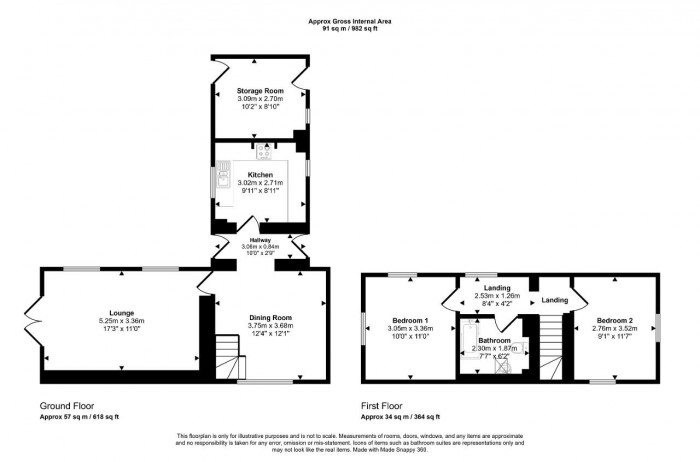 Floorplan for Chapel Close, Bedford
