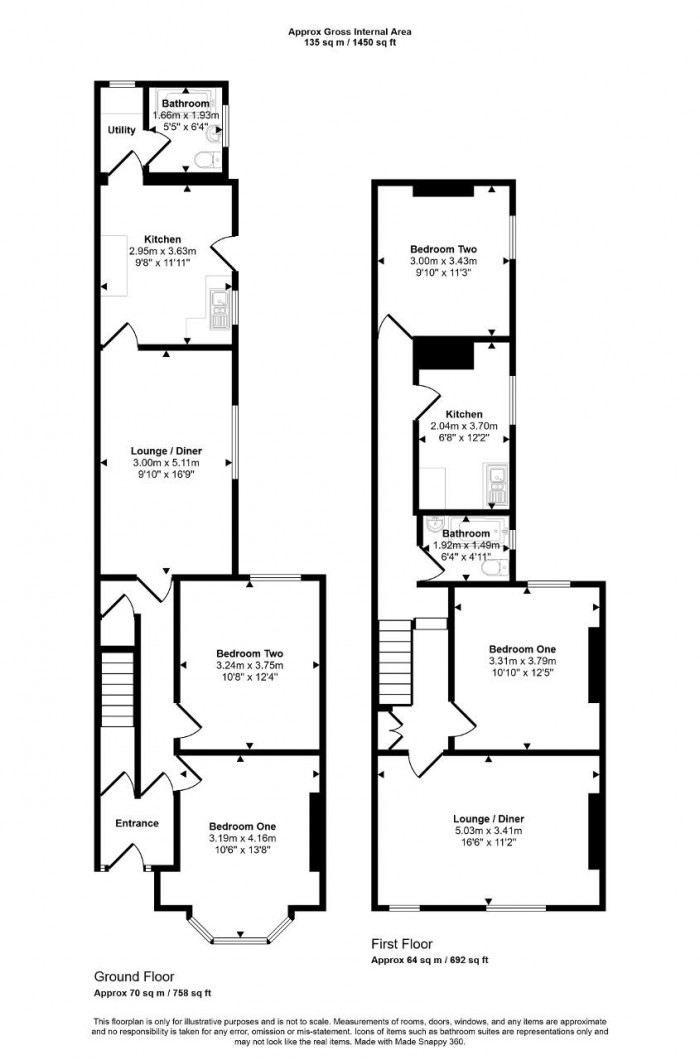 Floorplan for Goldington Avenue, Bedford