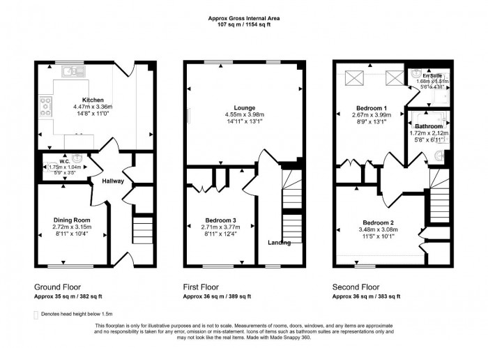 Floorplan for Sharnbrook, Bedford