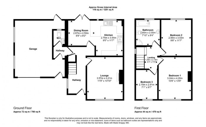 Floorplan for Goodmayes Close, Bedford