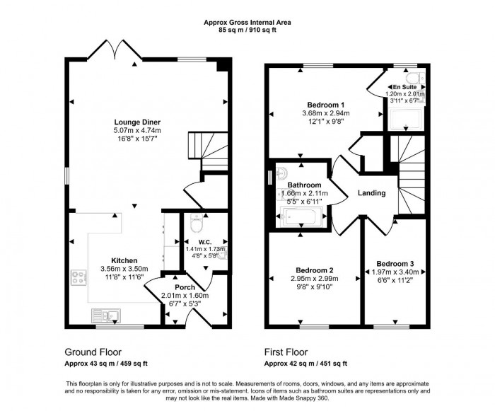 Floorplan for Biddenham, Beds