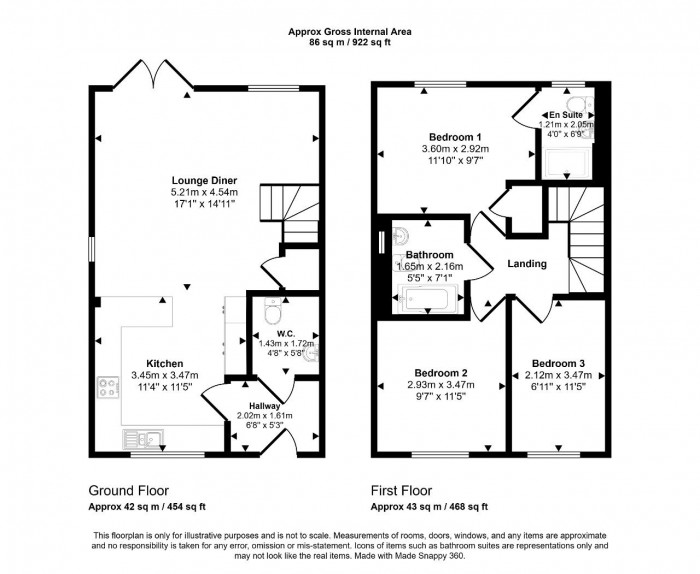 Floorplan for Muscovy Mews, Biddenham