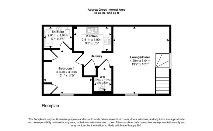 Floorplan for The Sidings, Bedford
