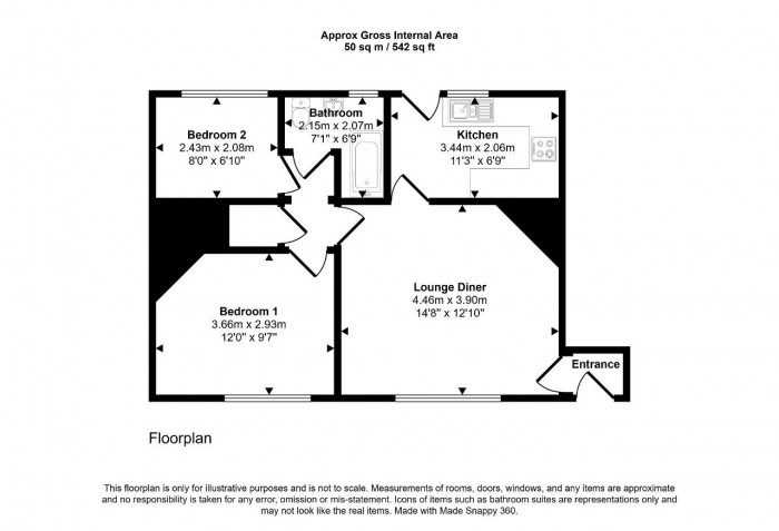 Floorplan for Shortstown, Bedford