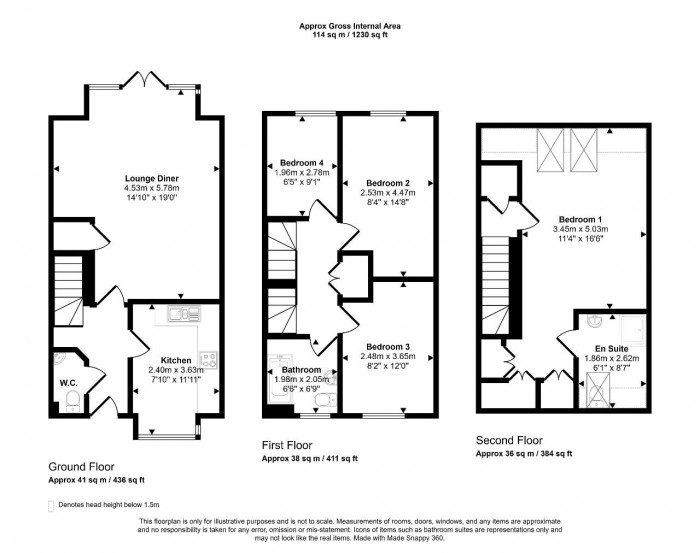 Floorplan for Kempston, Bedford