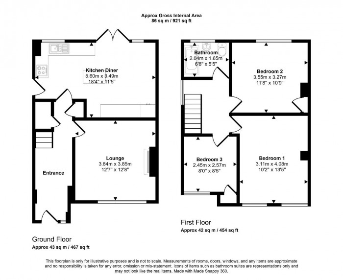 Floorplan for Larkway, Bedford