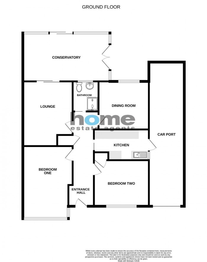 Floorplan for Bunyan Road, Bedford
