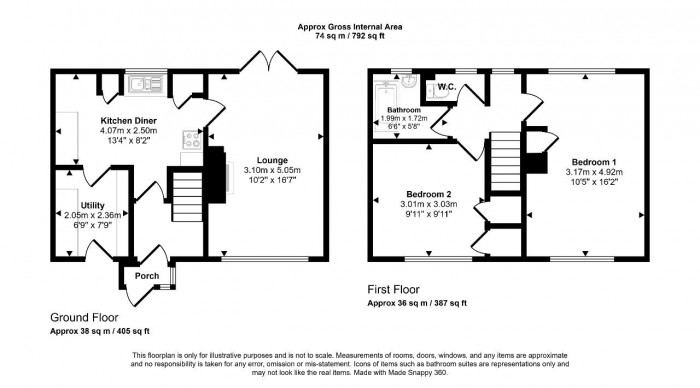 Floorplan for Dale Close, Bedford