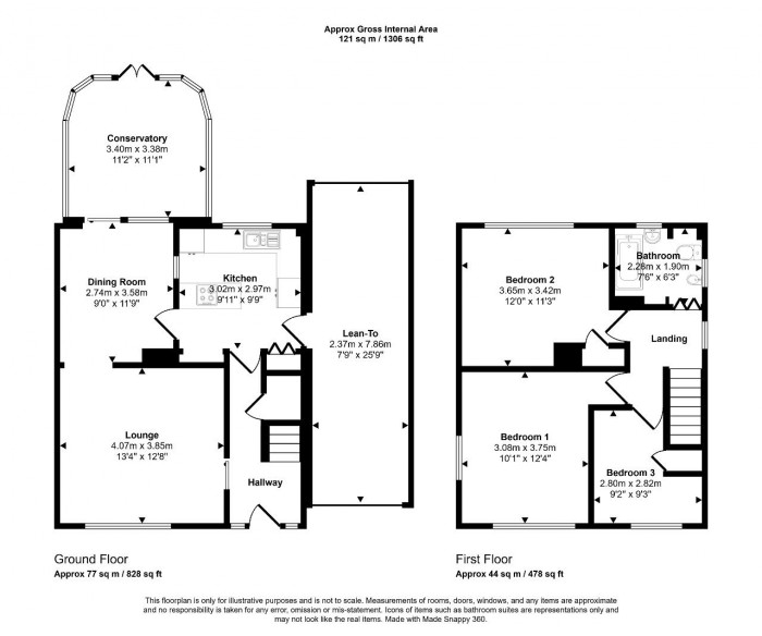 Floorplan for Waveney Avenue, Bedford