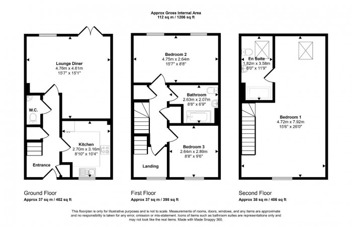 Floorplan for Biddenham, Bedford