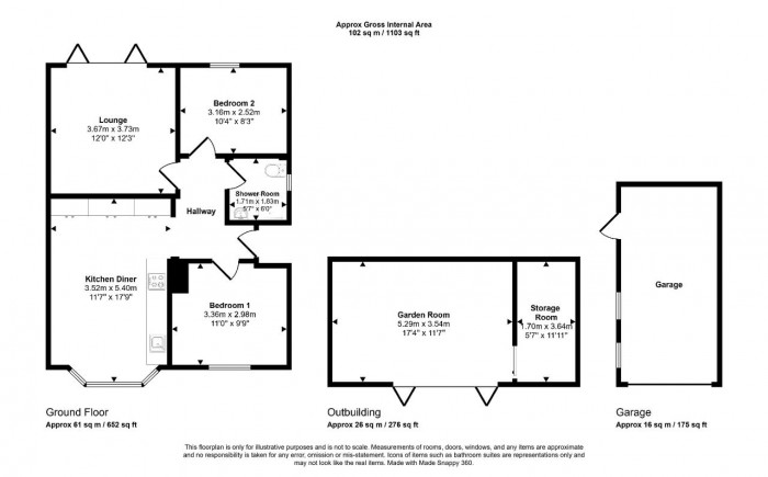 Floorplan for Clapham, Beds