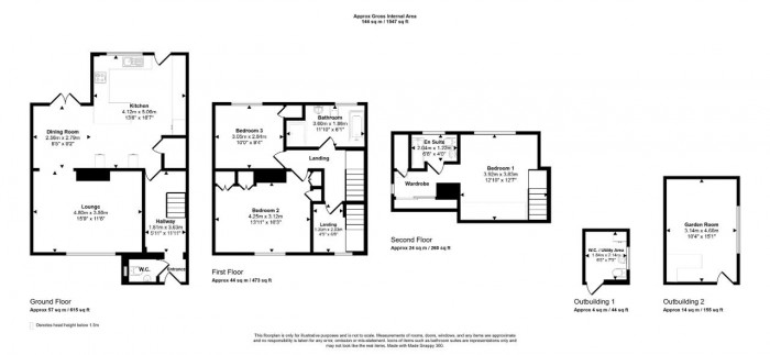 Floorplan for Putnoe Heights, Bedford