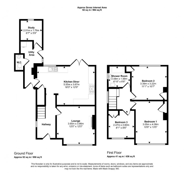 Floorplan for Aylesbury Rd, Bedford