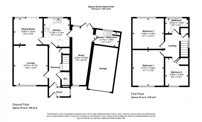 Floorplan for Birkdale Road, Bedford