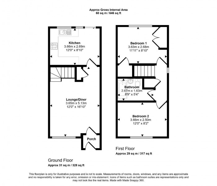Floorplan for Dorsey Drive, Bedford