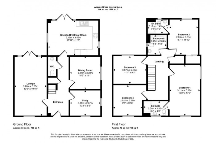 Floorplan for New Cardington, Beds