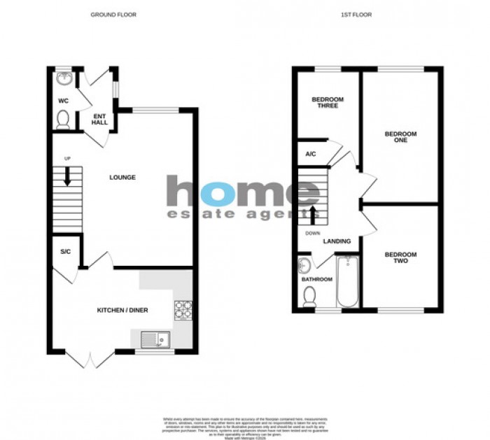 Floorplan for Gillespie Close, Bedford