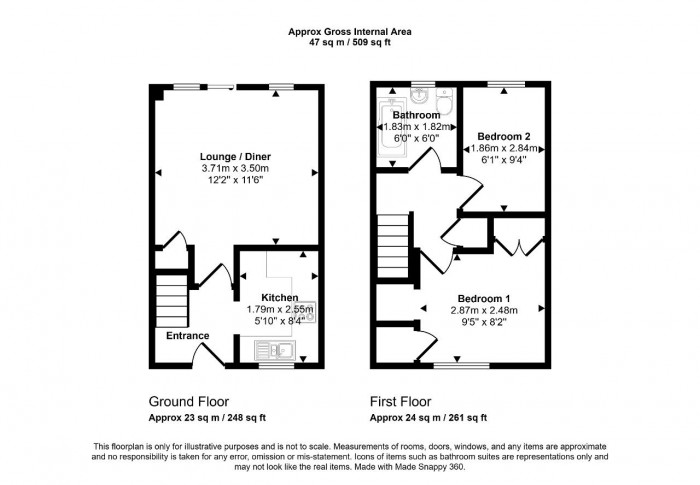 Floorplan for Atherstone Abbey, Bedford