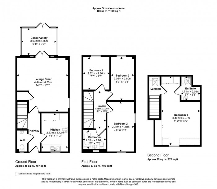 Floorplan for Ribston Close, Bedford