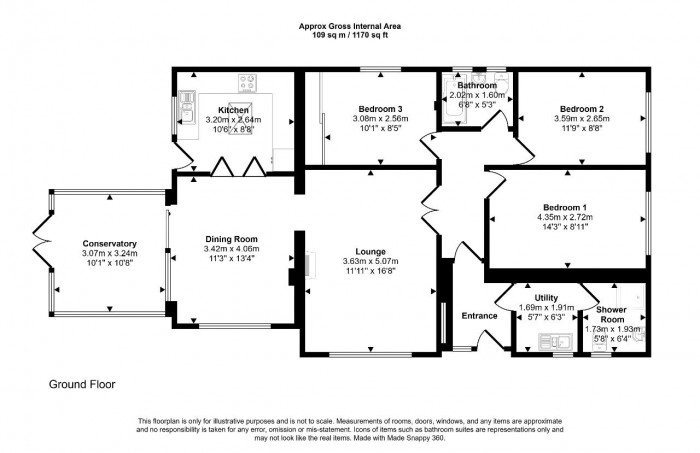 Floorplan for Kimbolton Rd, Bedford