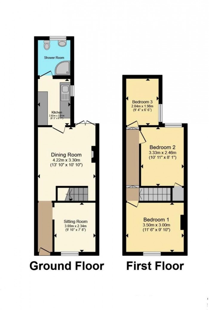 Floorplan for Beaconsfield Street, Bedford