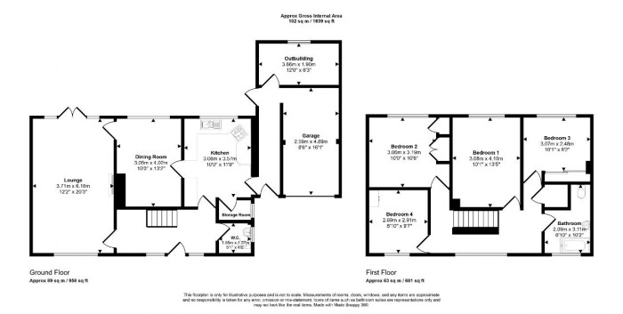 Floorplan for Bowhill, Bedford